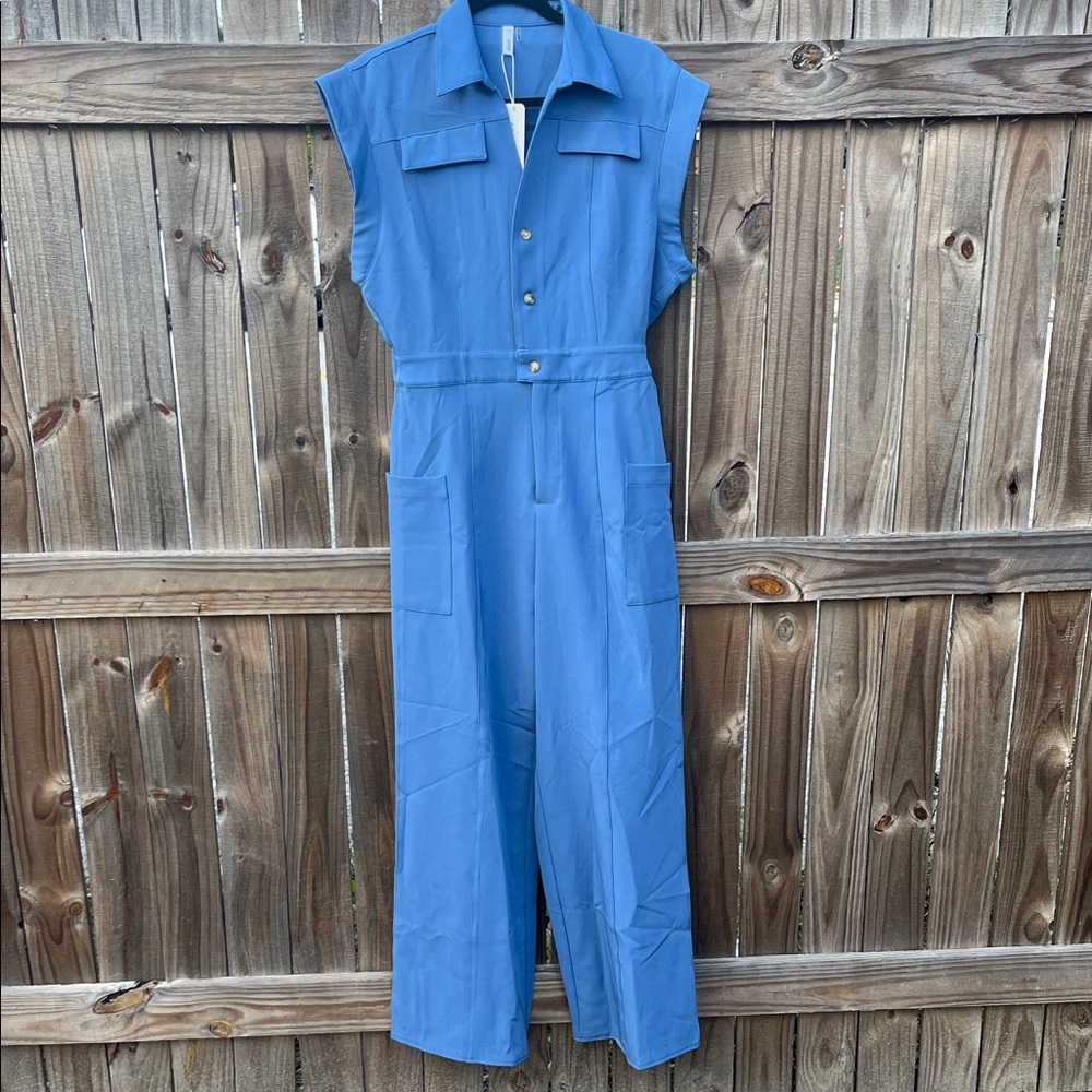 Vintage Blue Jumpsuit